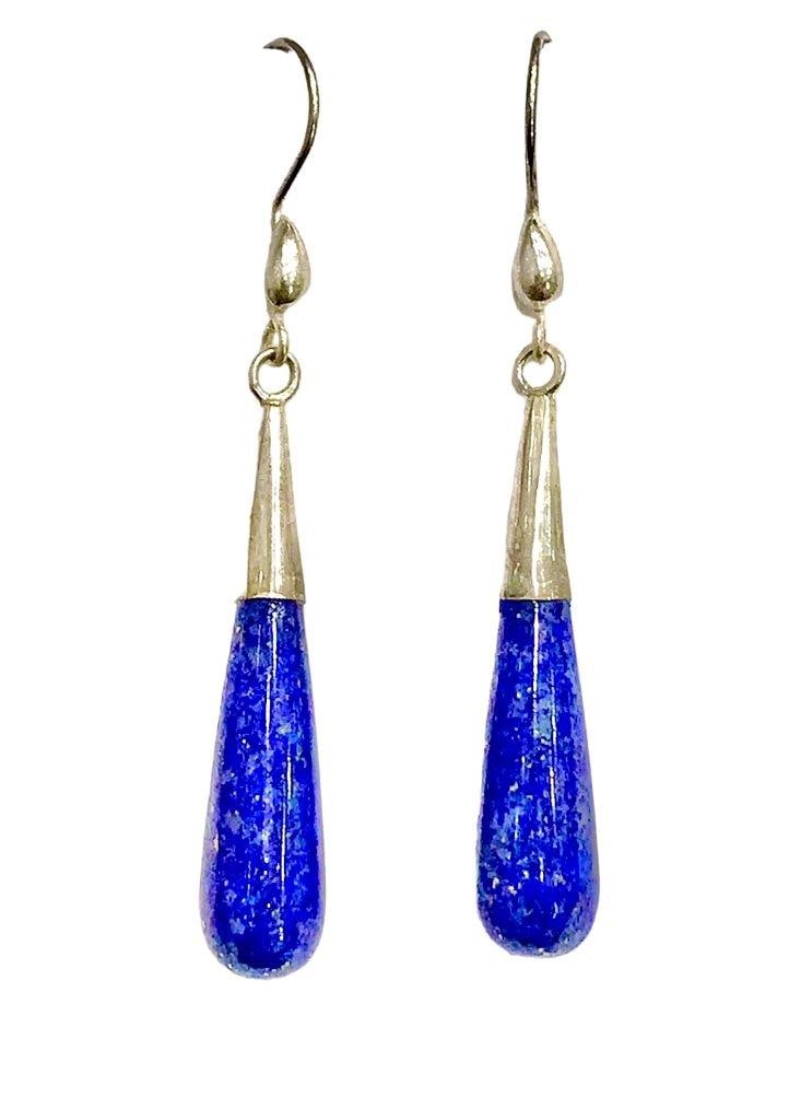 Lapis Earrings in Silver (1 of 1)