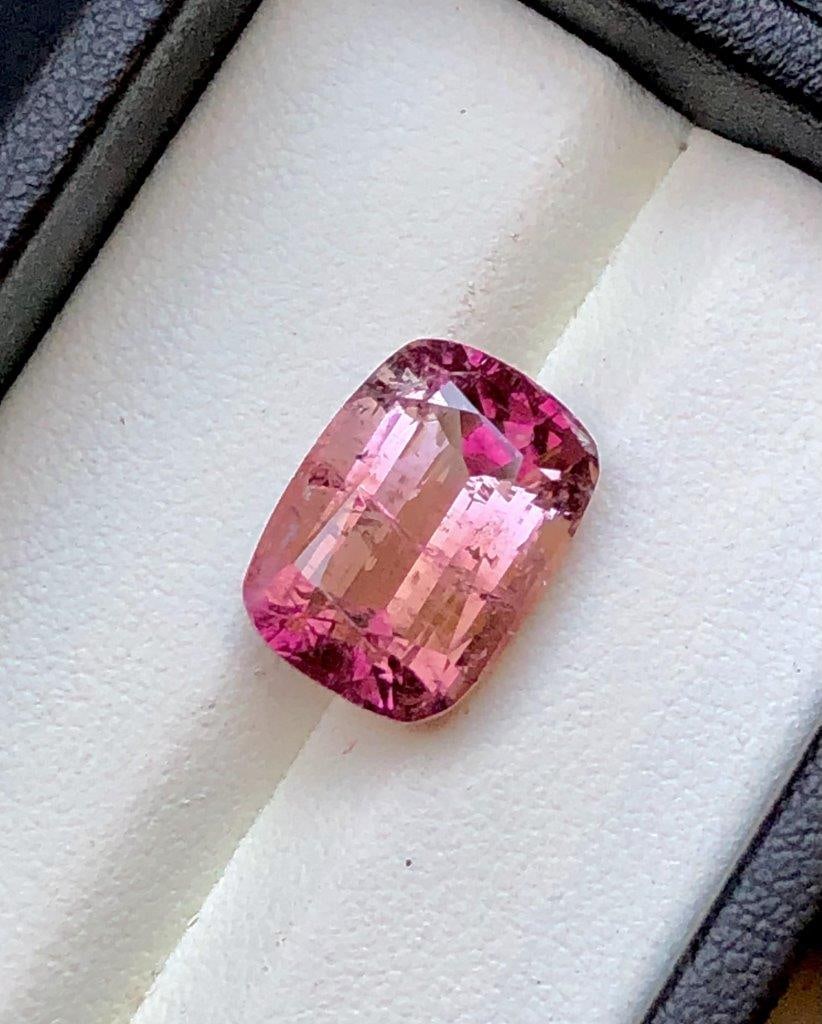 8 Carats Natural Pink Tourmaline Gemstone - 14X10.5X7.5 mm (1 of 4)