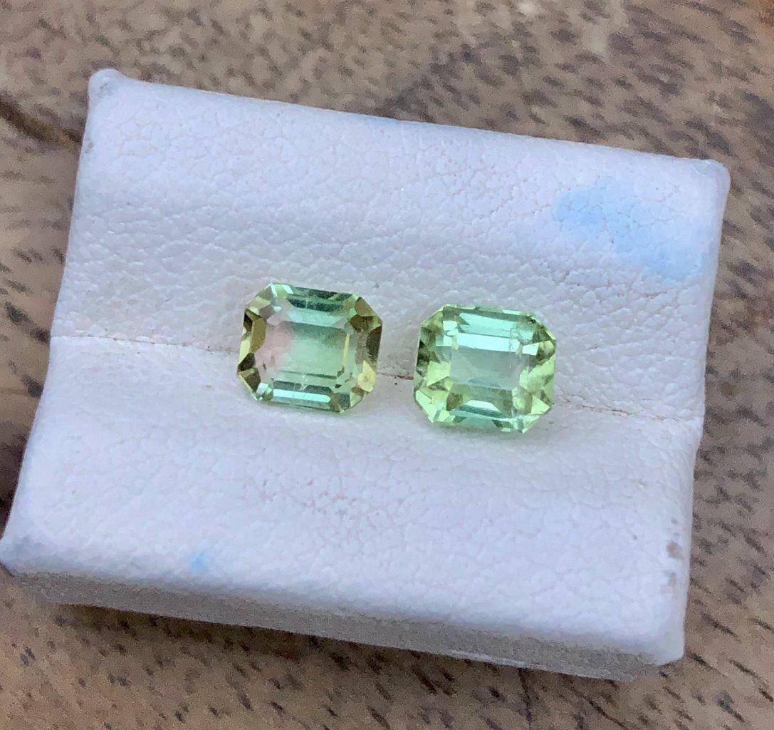 1.70 Carats Bi Color Tourmaline Paired Gemstones - 5X4X3.5 mm (1 of 4)