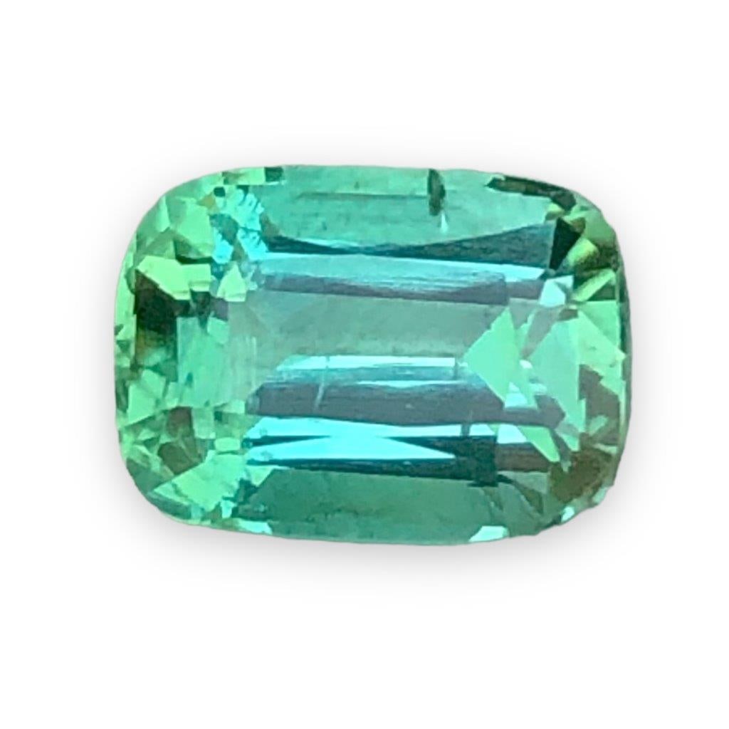 1.75 Carats Afghan Origin Greenish Blue Tourmaline - 8.5X6X4.5 mm (1 of 4)