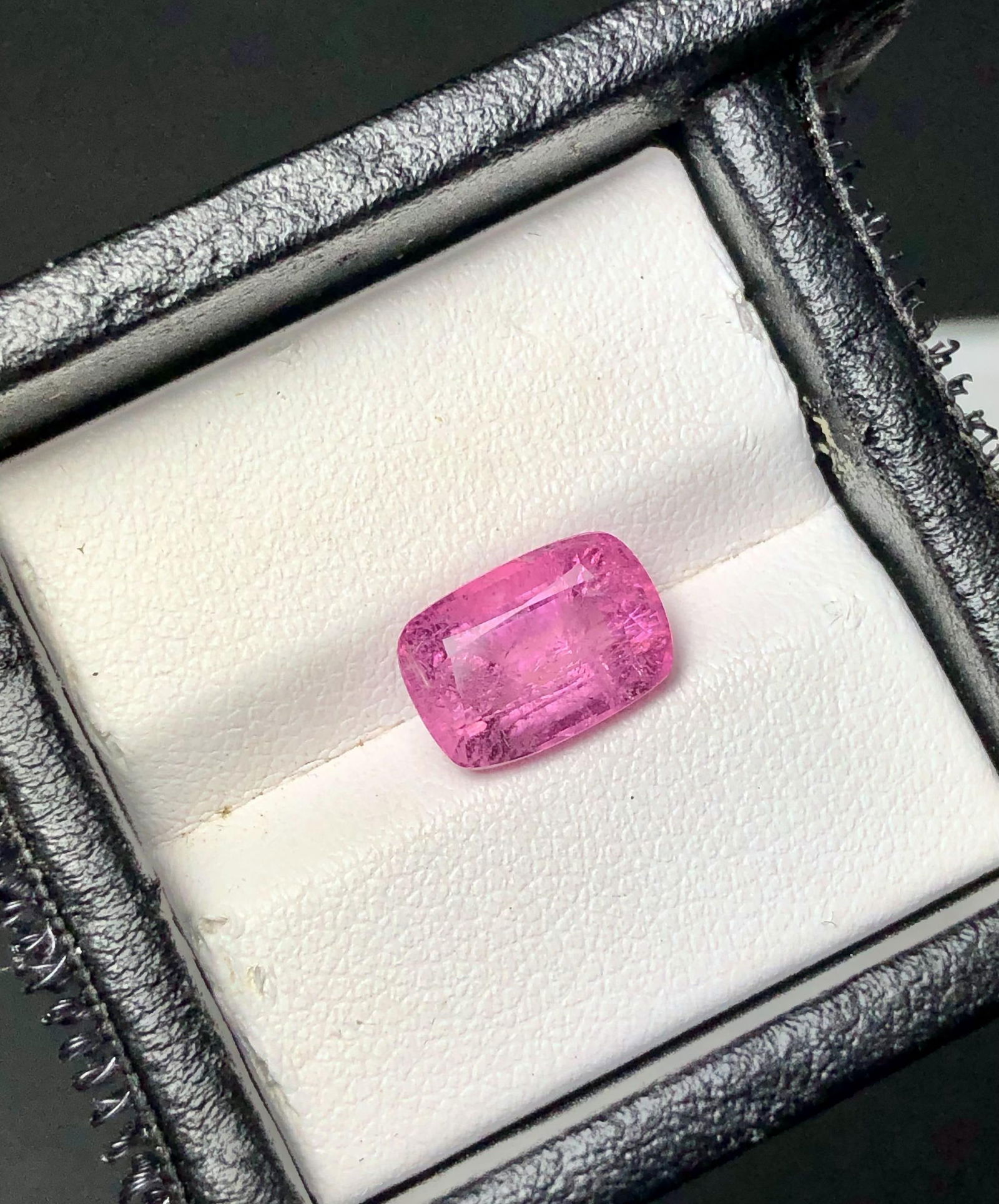 Natural Hot Pink Tourmaline - 3.30 Carats - 11X7X6 mm (1 of 4)