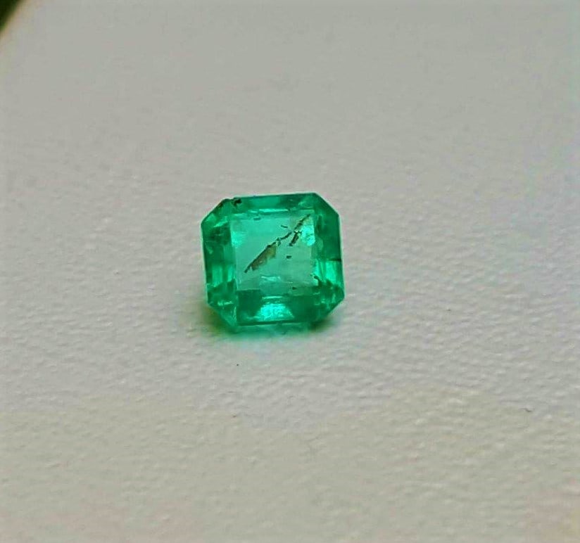 Natural Emerald Cut Emerald 0.65 Carats - 5.5X5X5 mm (1 of 2)
