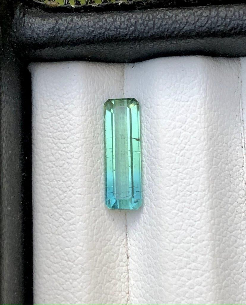 Tri Color Tourmaline Gemstone for jewelry - 1.55 Carats - 12X4X3 mm (1 of 5)