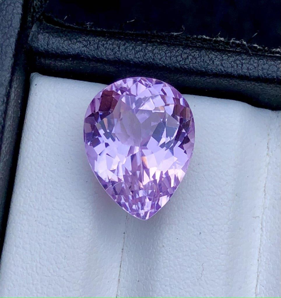 13.25 Carats Natural Pear Shape Pink Kunzite - 16X12X10 mm (1 of 4)