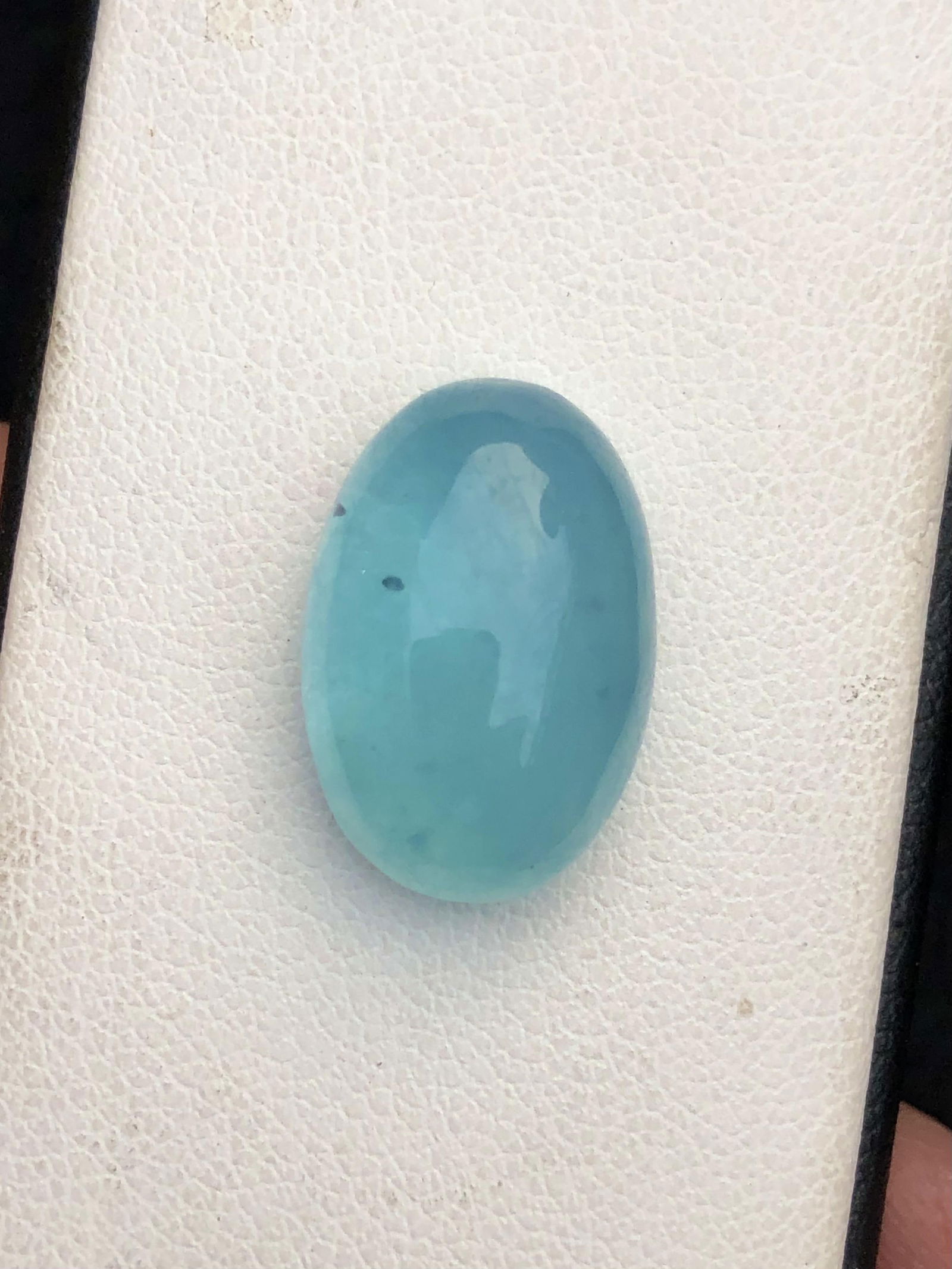 12.40 carartsTop Quality Fine Aquamarine Cab For Jewelry - 17X12X7 mm: 12.40 carartsTop Quality Fine Aquamarine Cab For Jewelry - 17X12X7 mm FREE SHIPPING: