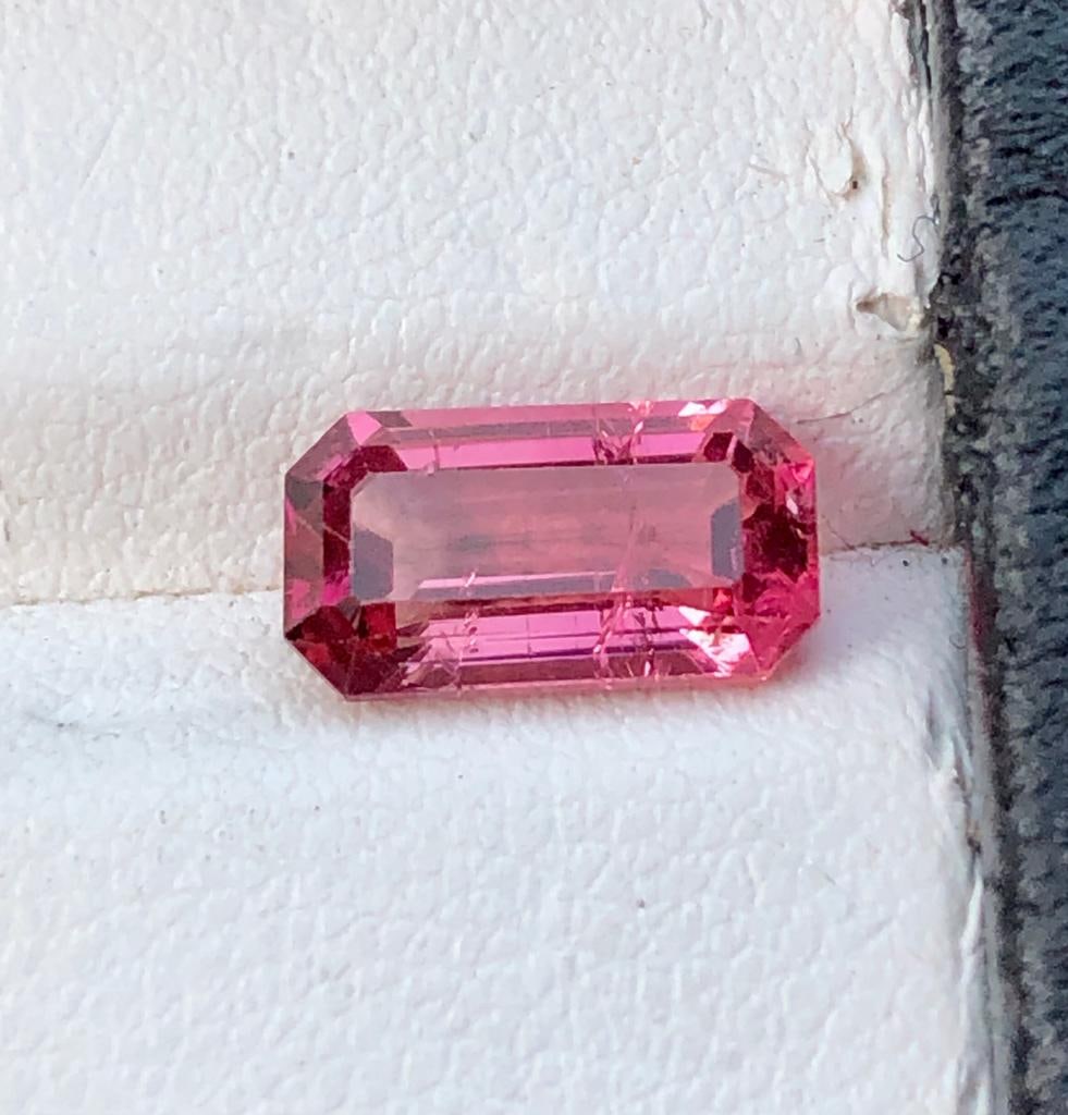 1.85 Carats Intense Pink Natural Tourmaline Gemstone - 10X6X4 mm: 1.85 Carats Intense Pink Natural Tourmaline Gemstone - 10X6X4 mm FREE SHIPPING: