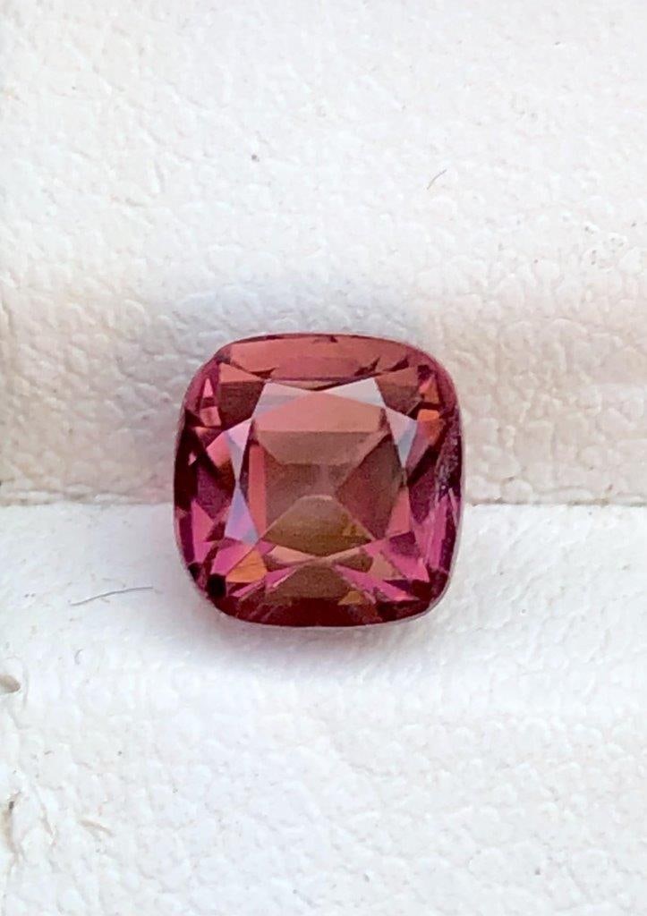 Pinkish Peach Tourmaline Gemstone - 1.45 Carats - 6X6X5 mm (1 of 5)