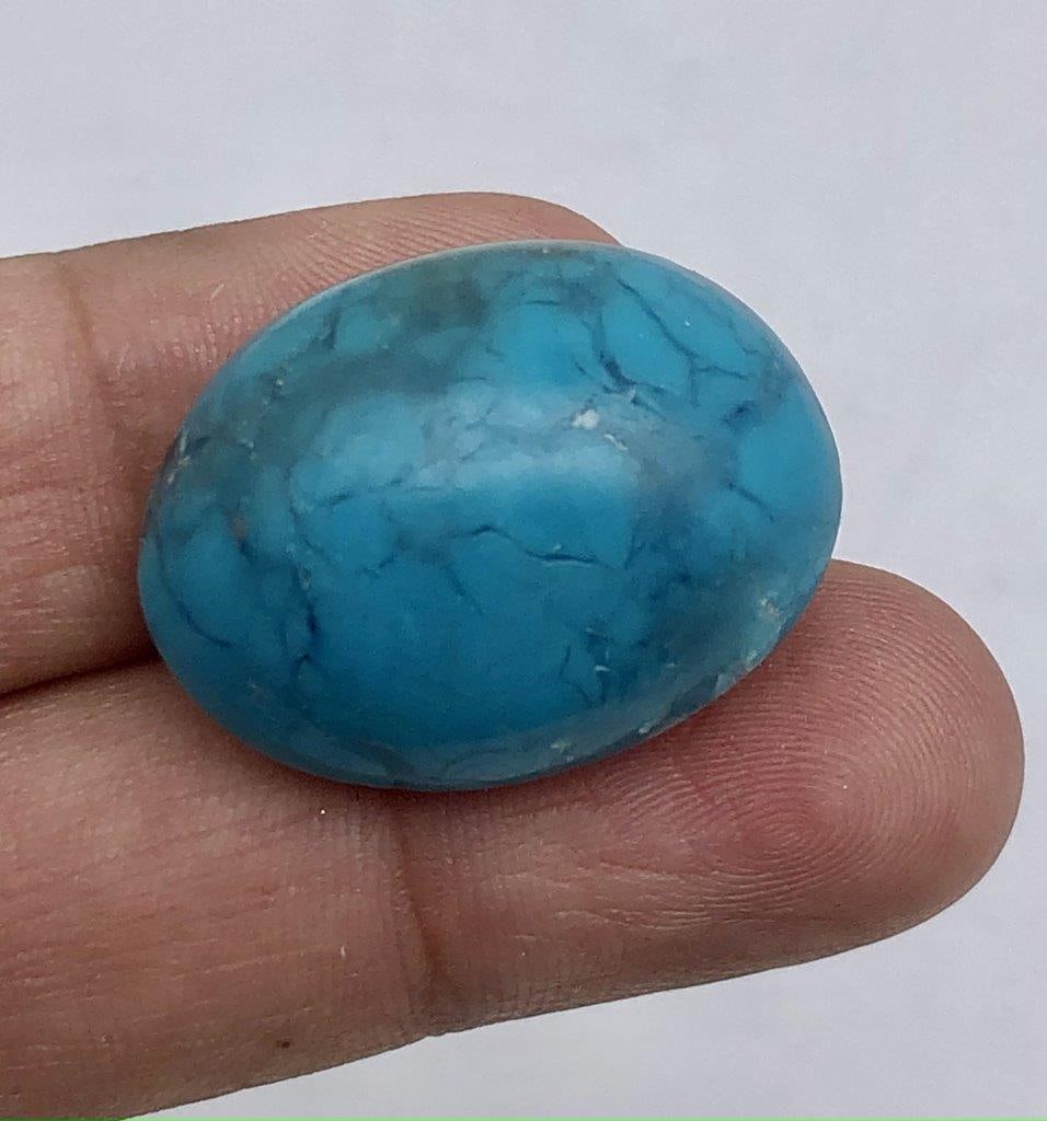 36.85 Carats Natural Turquoise Gemstone For Jewelry - 29X21X13 mm (1 of 4)