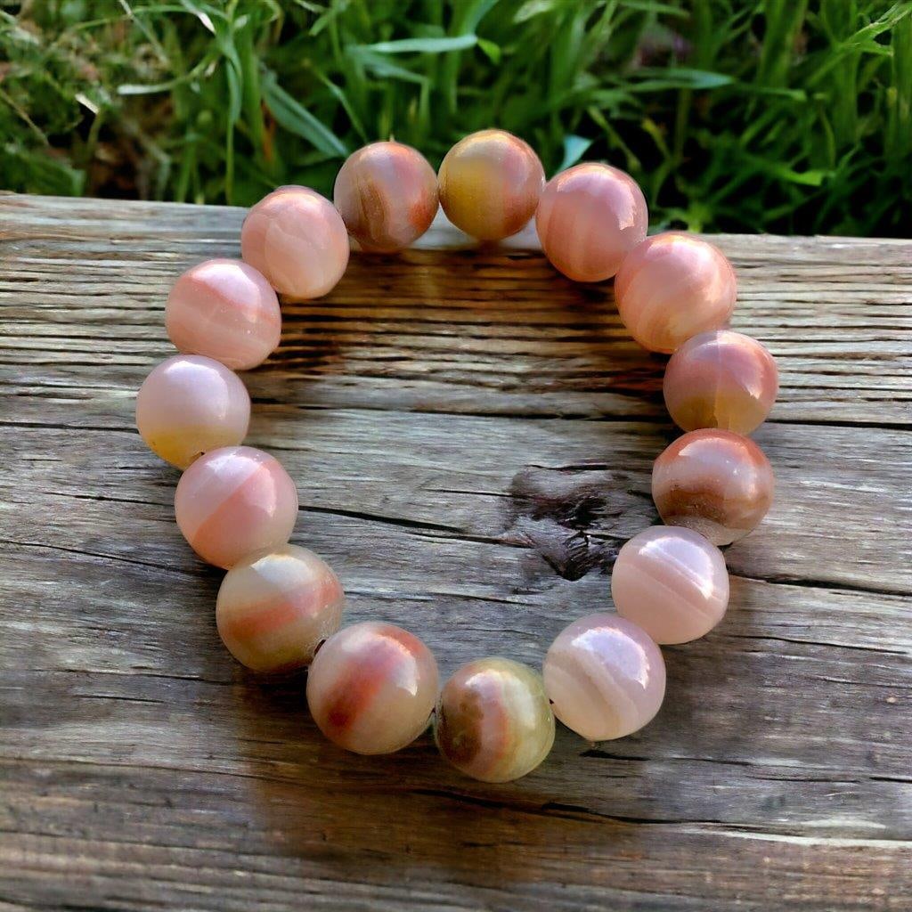 Natural Onyx Beaded Bracelet (1 of 1)