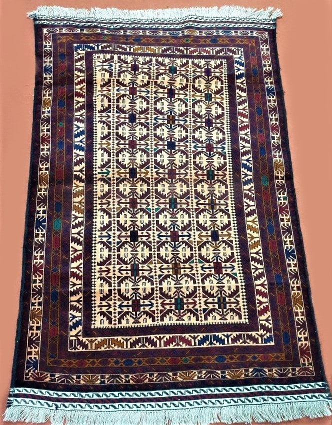 Lal Bukhara Handknotted Afghan Rug (1 of 4)