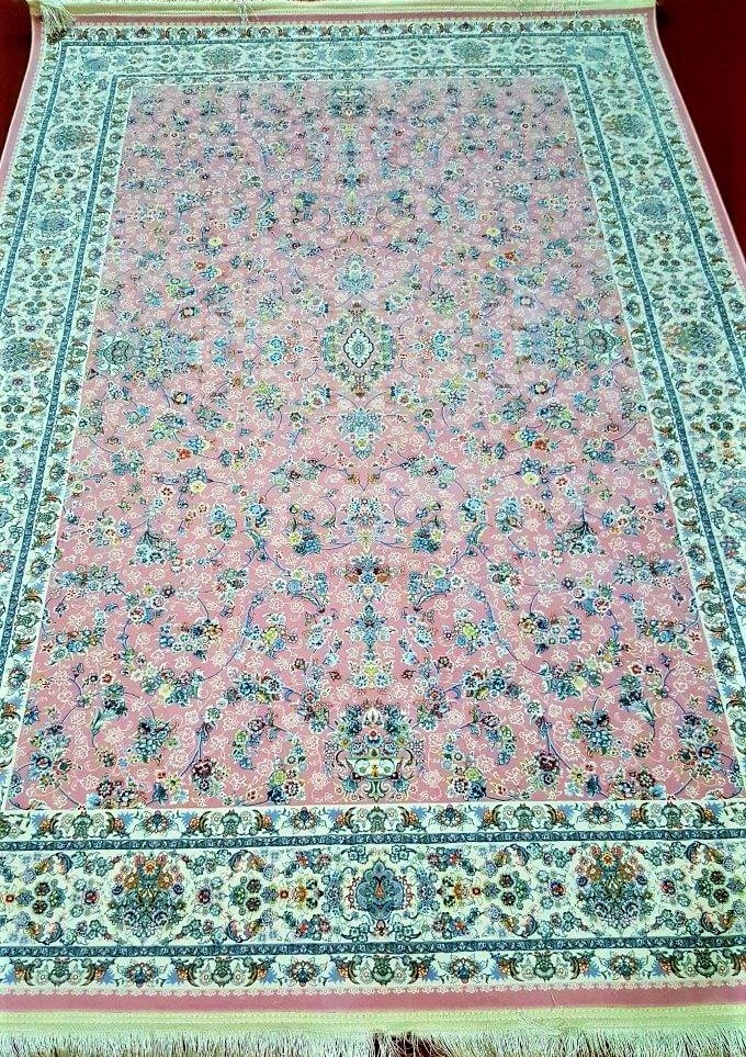 Pink Ziegler Area Rug: Pink Ziegler Area Rug 5' X 8'Shipping rates are determined by Parcel weight and destination.Combined shipping: We offer combine shipping on multiple items purchased to reduce shipping cost.