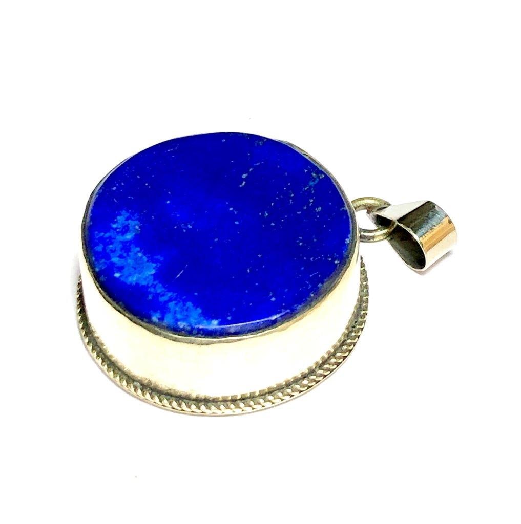 Lapis lazuli pendant,handmade simple elegant pendant (1 of 2)