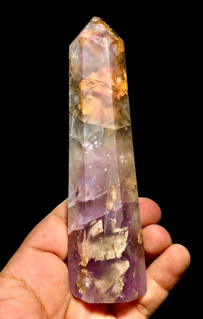 Fluorite Tower Point, Natural Gemstone Tower (1 of 5)