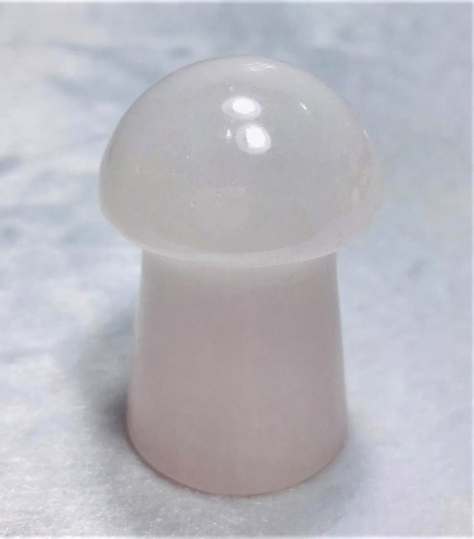 Calcite pinkish color Mashroom 107.7G: Calcite pinkish color Mashroom - 107.7G - 55.5X37mm Shipping: $23.00. Shipping rates are determined by Parcel weight and destination.