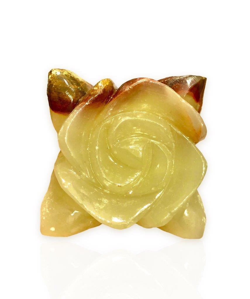 Honey Calcite Flower Hand Made (1 of 3)