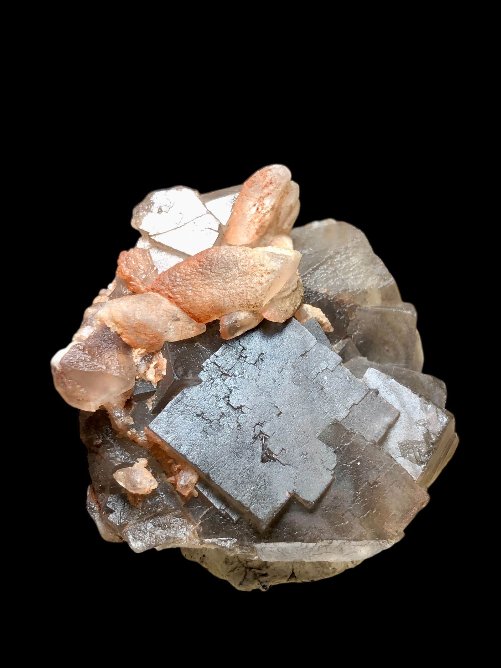 60.35 Grams Cubic Fluoirte With Dogtooth Calcite Mineral Specimen - 50X45X25 mm (1 of 3)