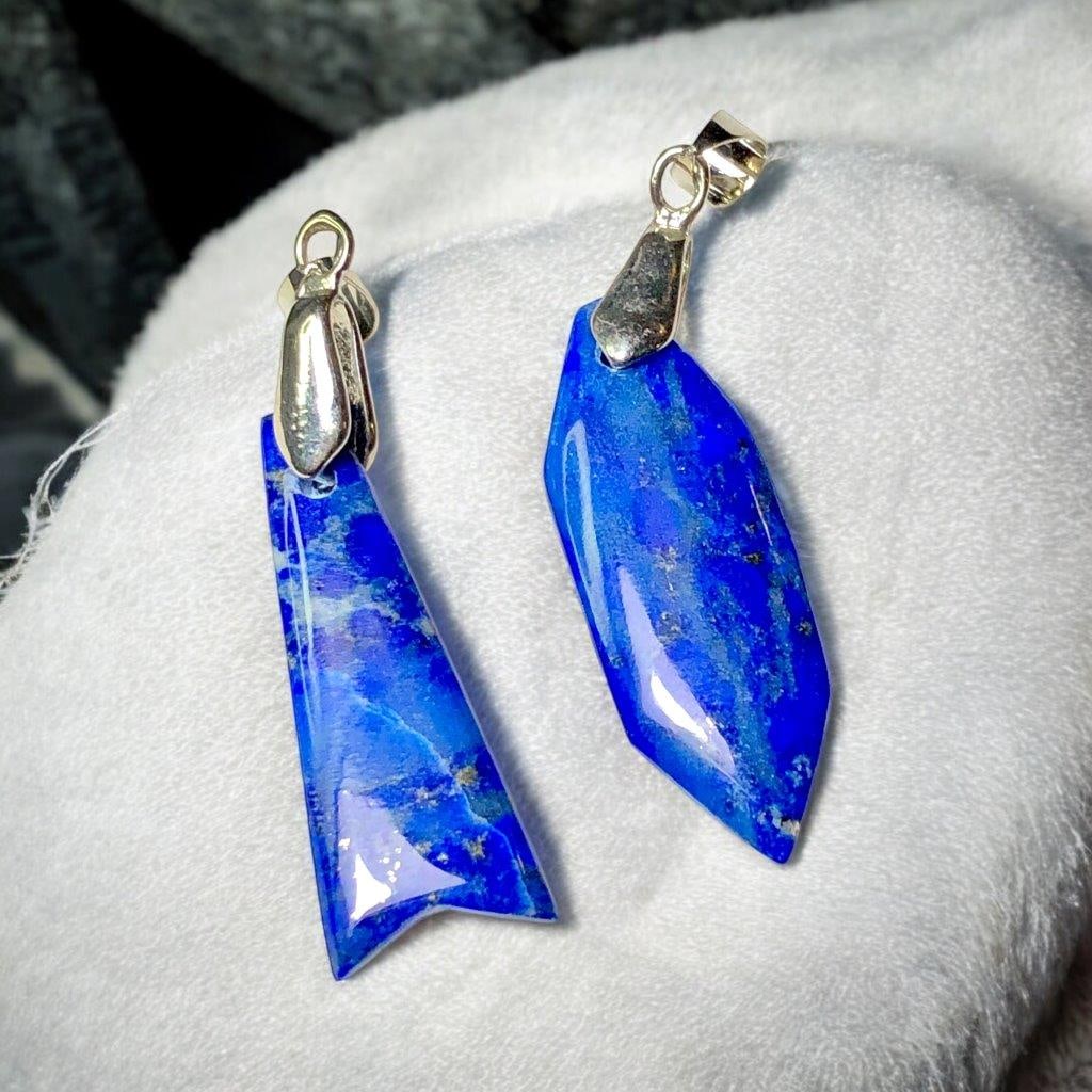 Beautiful Lapis 925 Sterling Silver Pendants Necklace: Beautiful Lapis 925 Sterling Silver Pendants Necklace Shipping: