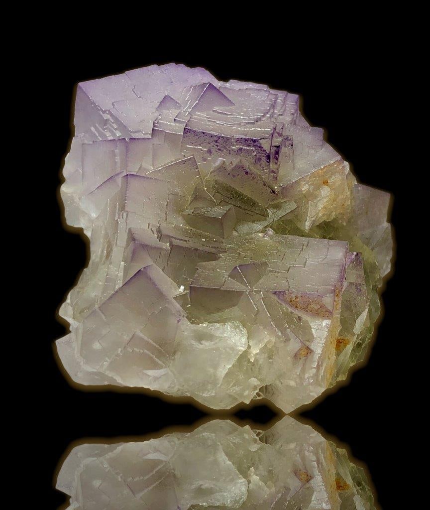 613 grams amazing purple fluorite specimen - 120X110X70 mm (1 of 4)