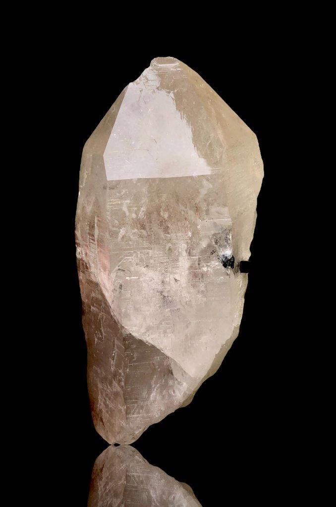 Black Phantom Elestial Quartz with Black Tourmaline - 1527 Grams - 180X100X91 mm (1 of 4)