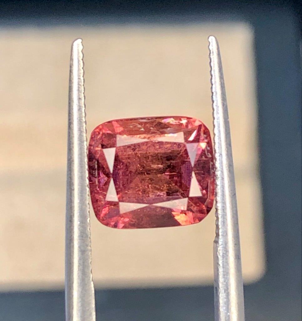 1.45 Carats Natural Rubelite Tourmaline Gemstone - 7X6X5 mm (1 of 4)