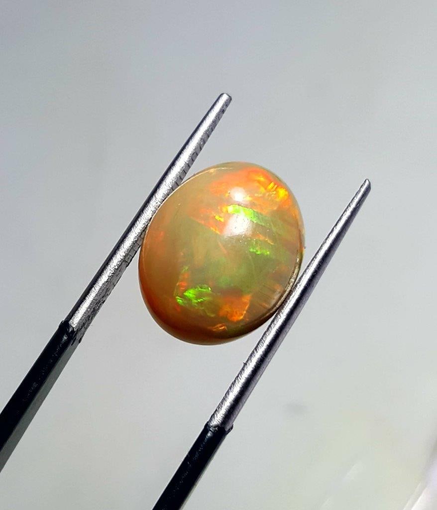 AAA Quality Natural Fire Opal - 3 Carats - 11X9X7 mm (1 of 3)