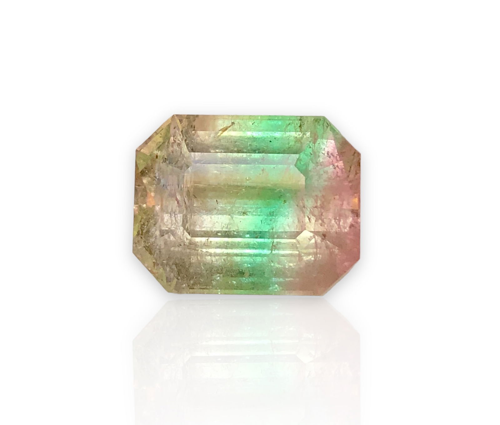 Amazing Colorful Natural Tourmaline Gemstone - 9.10 Carats - 13X10X8 mm (1 of 3)