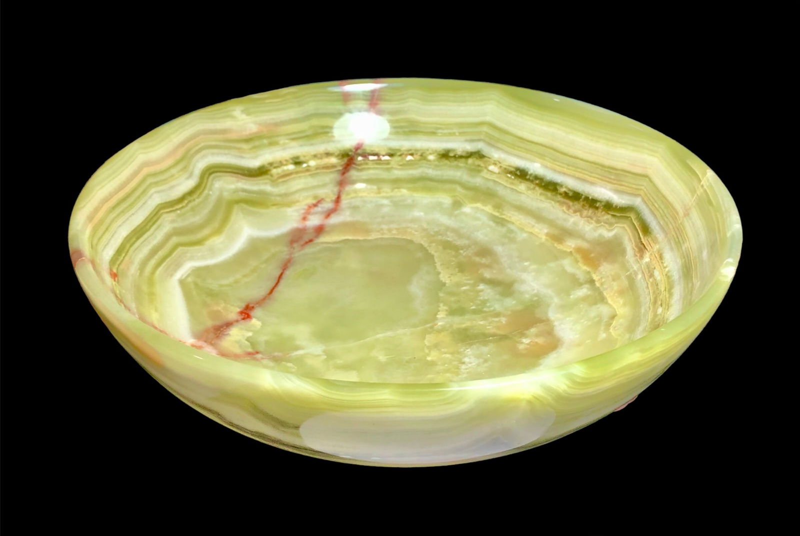 Multi Color Huge Onyz Bowl - 3.5 KG 30X30X10 mm (1 of 5)