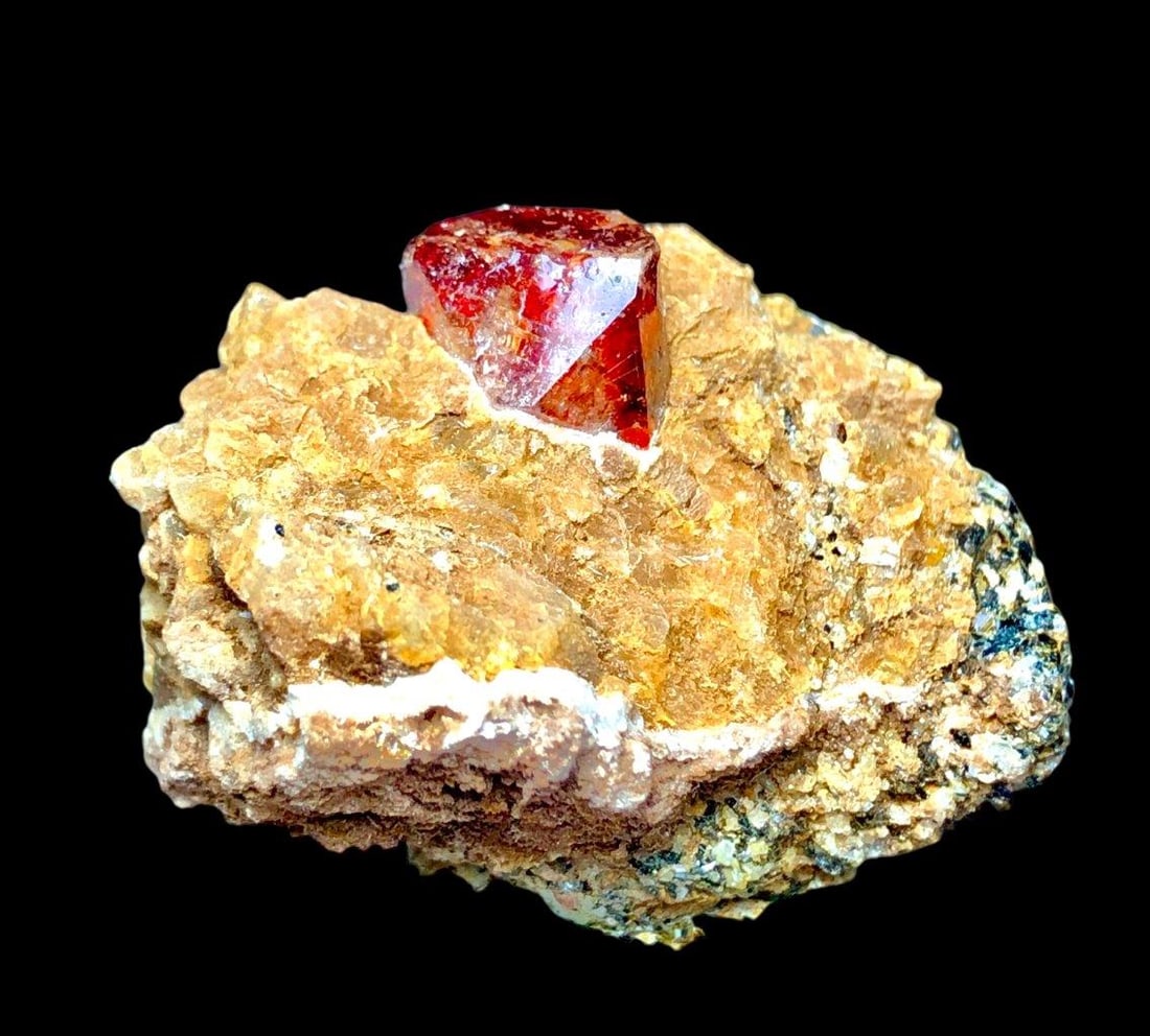 Red Zircon Specimen Red Zircon Crystals Ziron Stone Red Zirconia Mineral Specimen 11.28 g - (1 of 2)