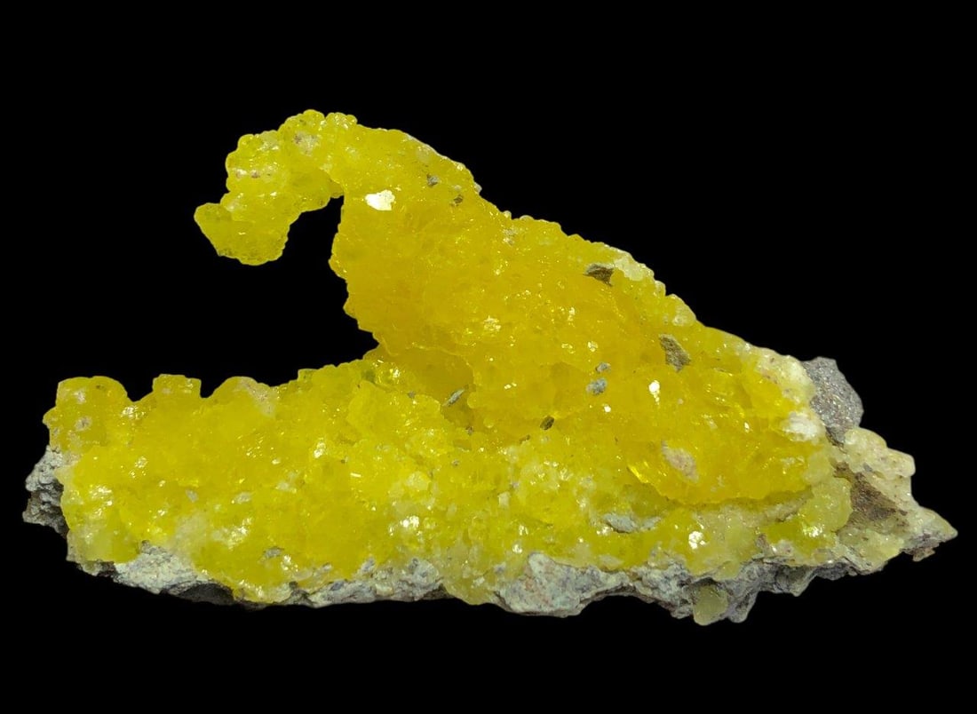 47.17 Grams Brucite Mineral Specimen yellow brucite crystal Raw brucite mineral specimen - (1 of 5)