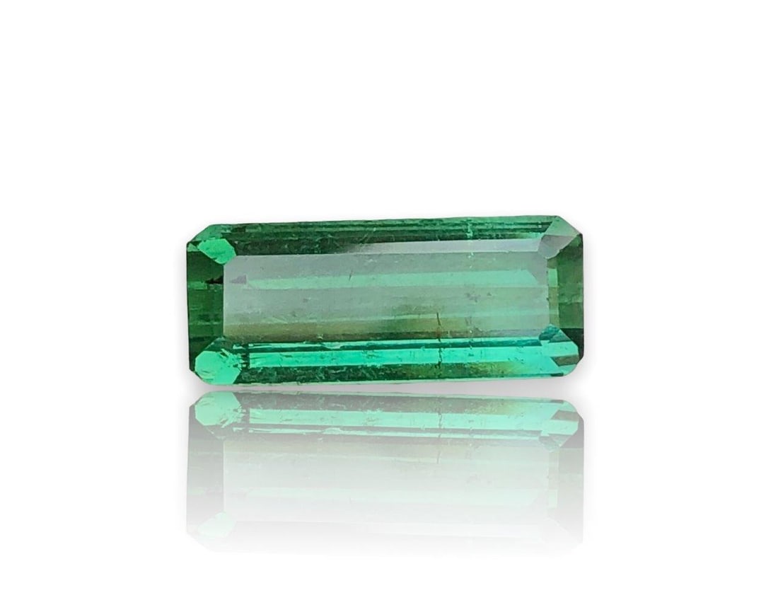 4.35 Carats Greenish Blue Tourmaline - 14X7X5 mm (1 of 4)