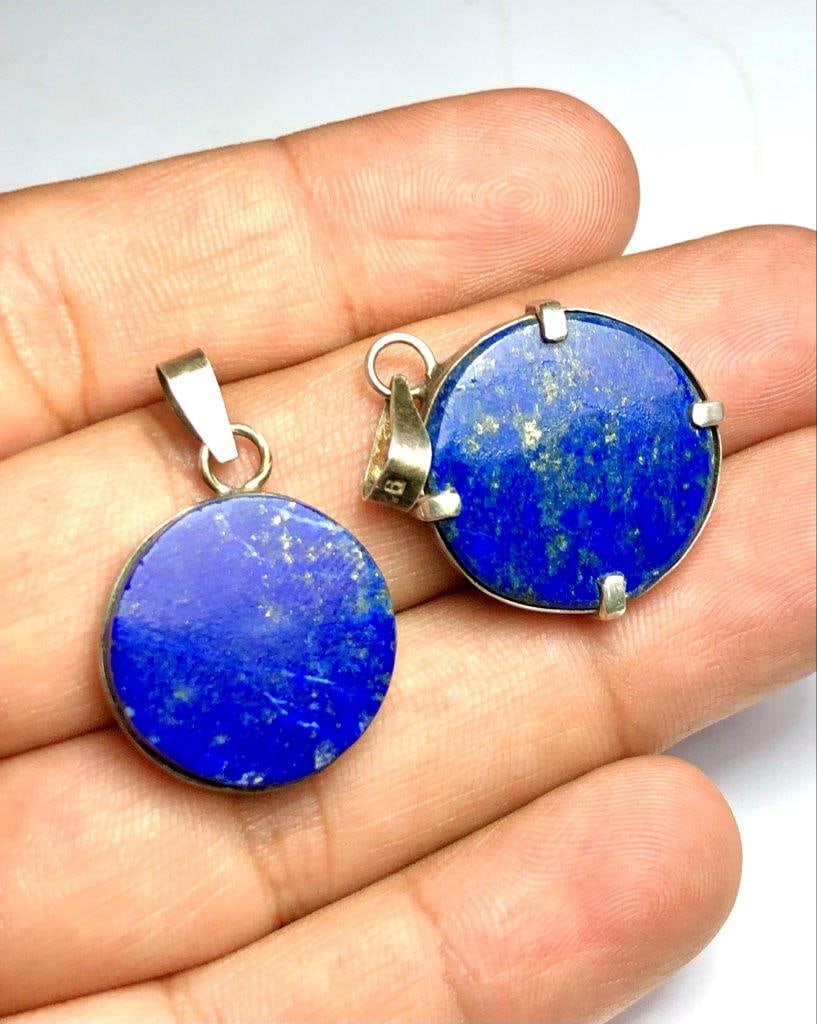 Vinatge LAPIS LAZULI Pendant (1 of 2)