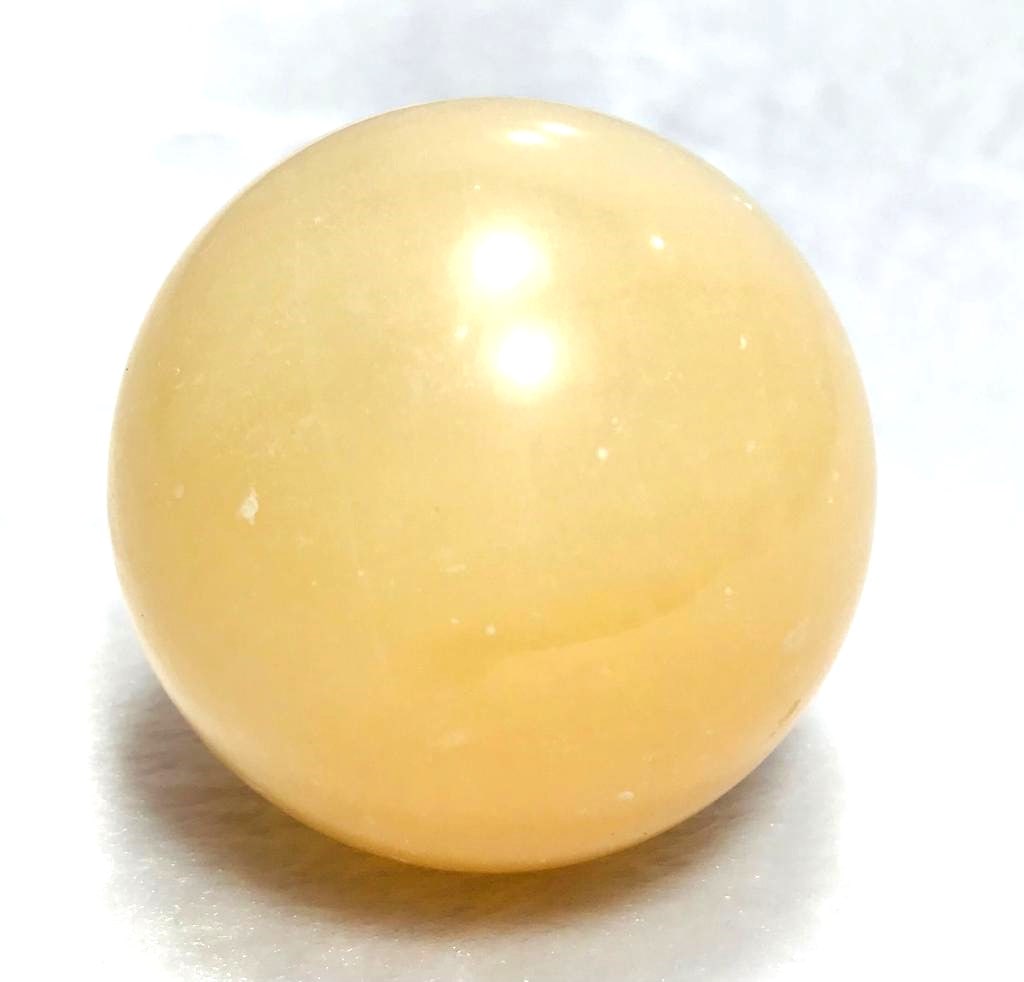 Healing Honey Calcite Sphere - 316.7G (1 of 2)