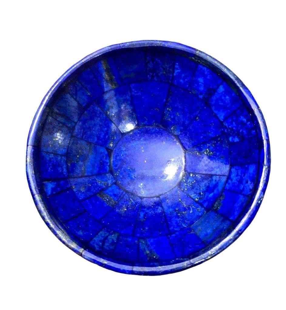lapis lazuli bowl shape stunning royal blue color handmade bow: lapis lazuli bowl shape stunning royal blue color handmade bow Shipping: $55.00. Shipping rates are determined by Parcel weight and destination.