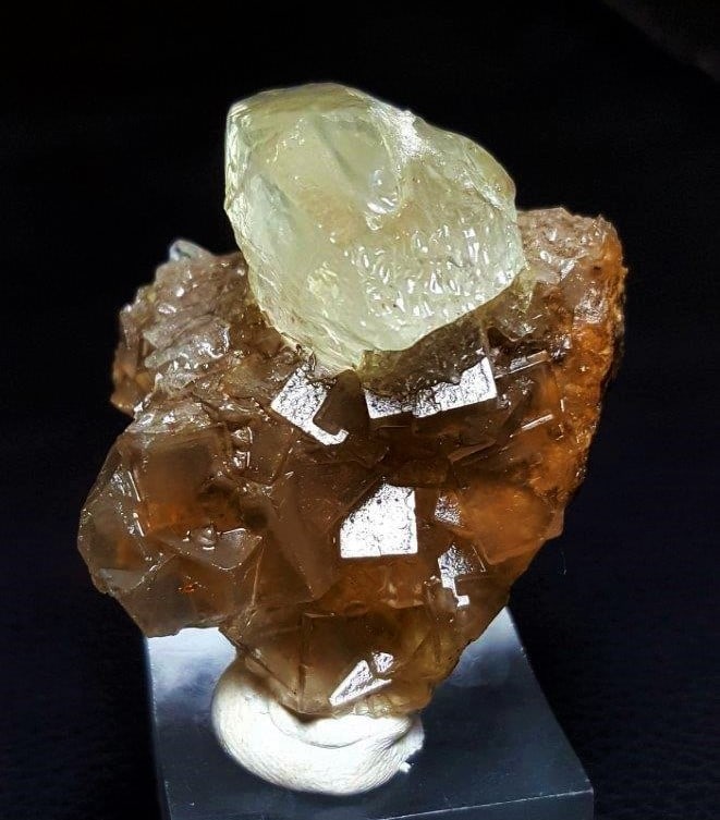 Amazing Dogtooth On Top Cubic Fluorite - 55.9 Grams (1 of 3)