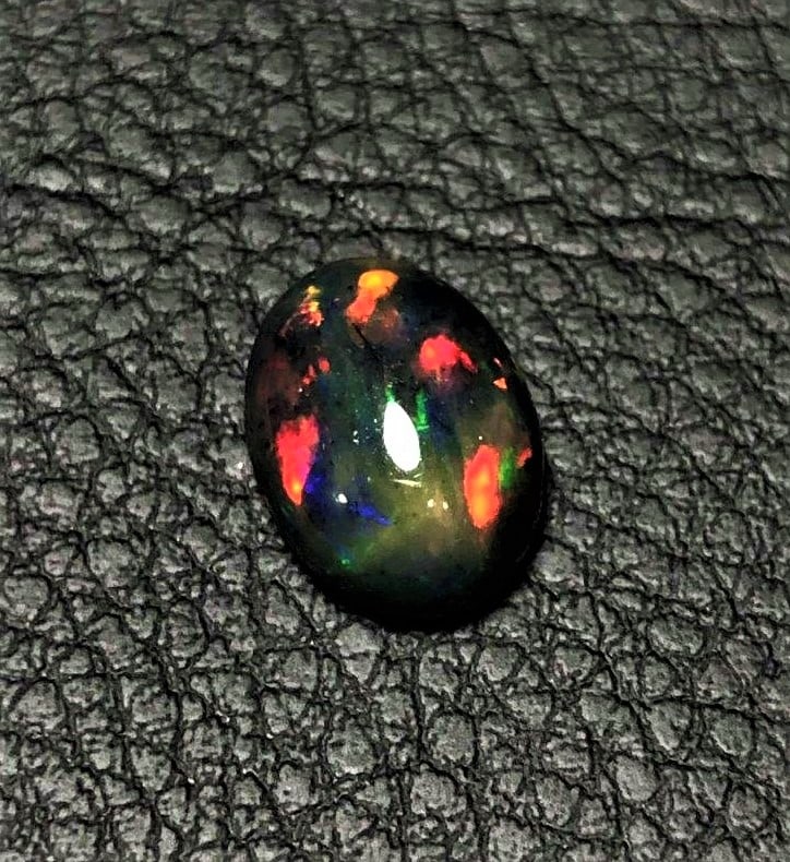 2crts Ethopian Black Fire Opal - 2