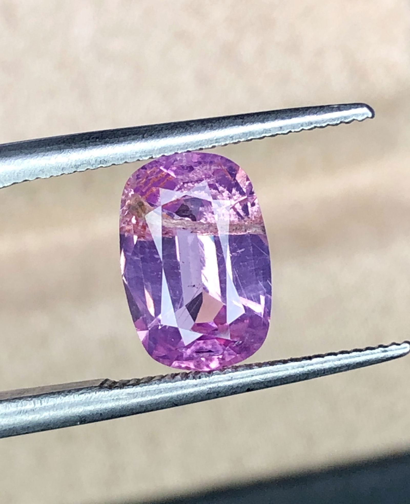 1.85 Carats Natural Pink Sapphire Gemstone - 9X6X4 mm (1 of 4)