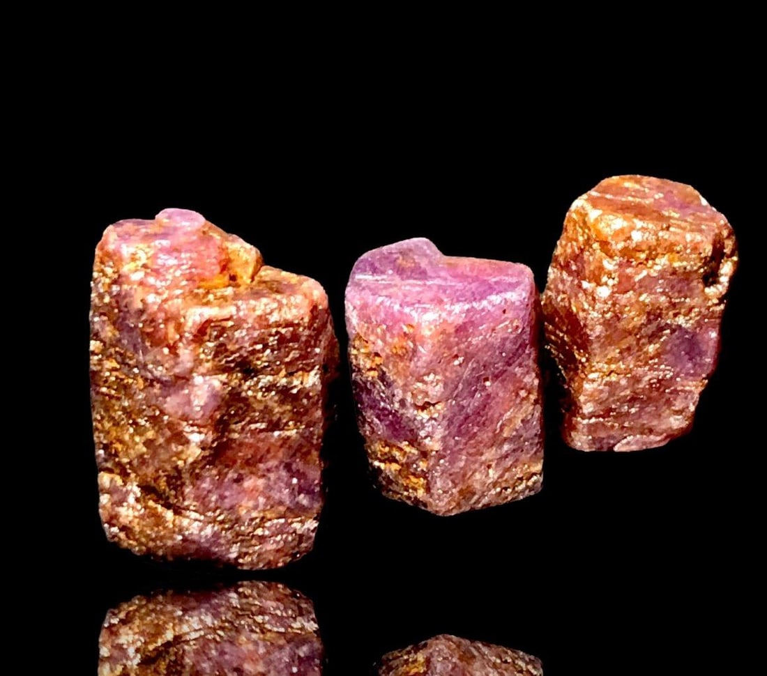40 Grams Natural Ruby Crystals - 2
