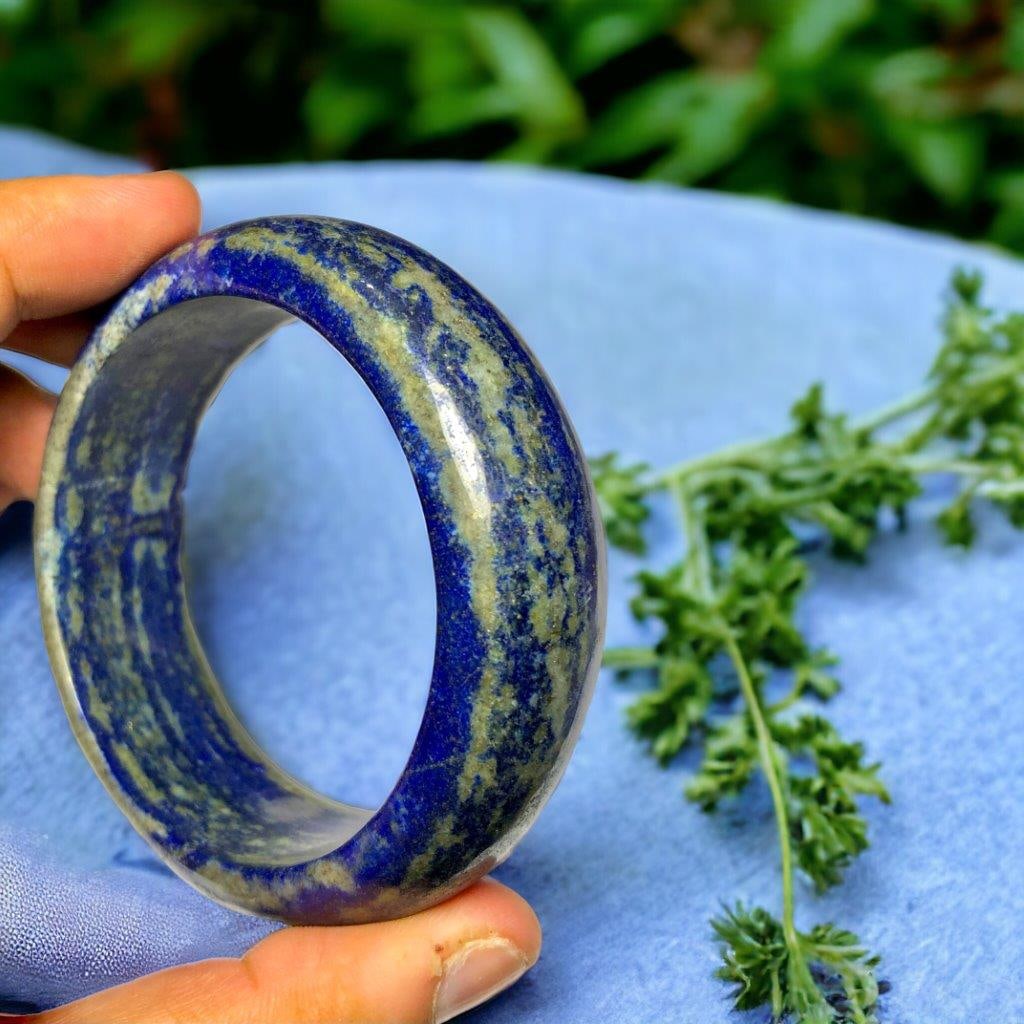 Polished Lapis Bangle (1 of 4)