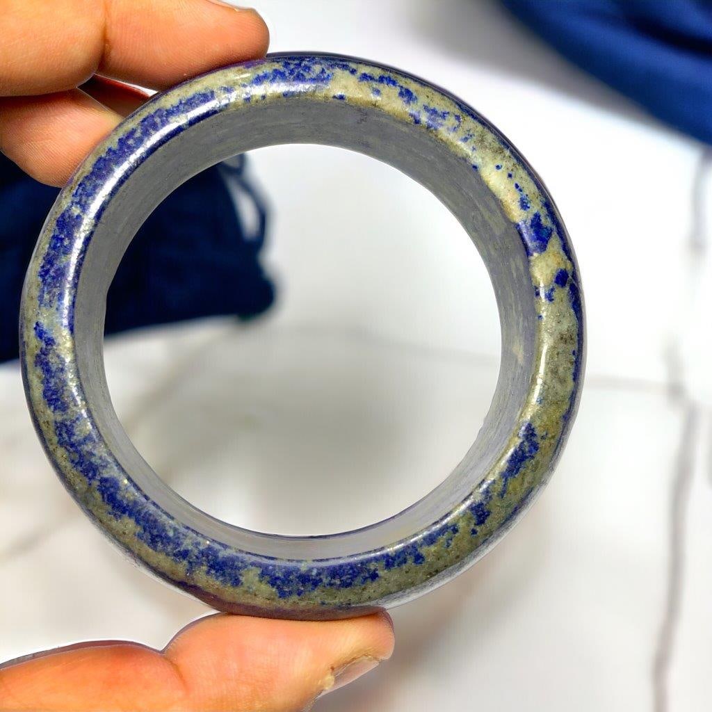 Polished Lapis Bangle - 2