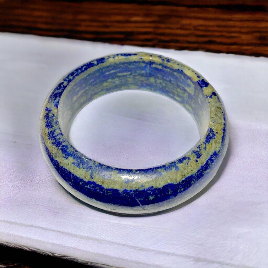 Polished Lapis Bangle - 3