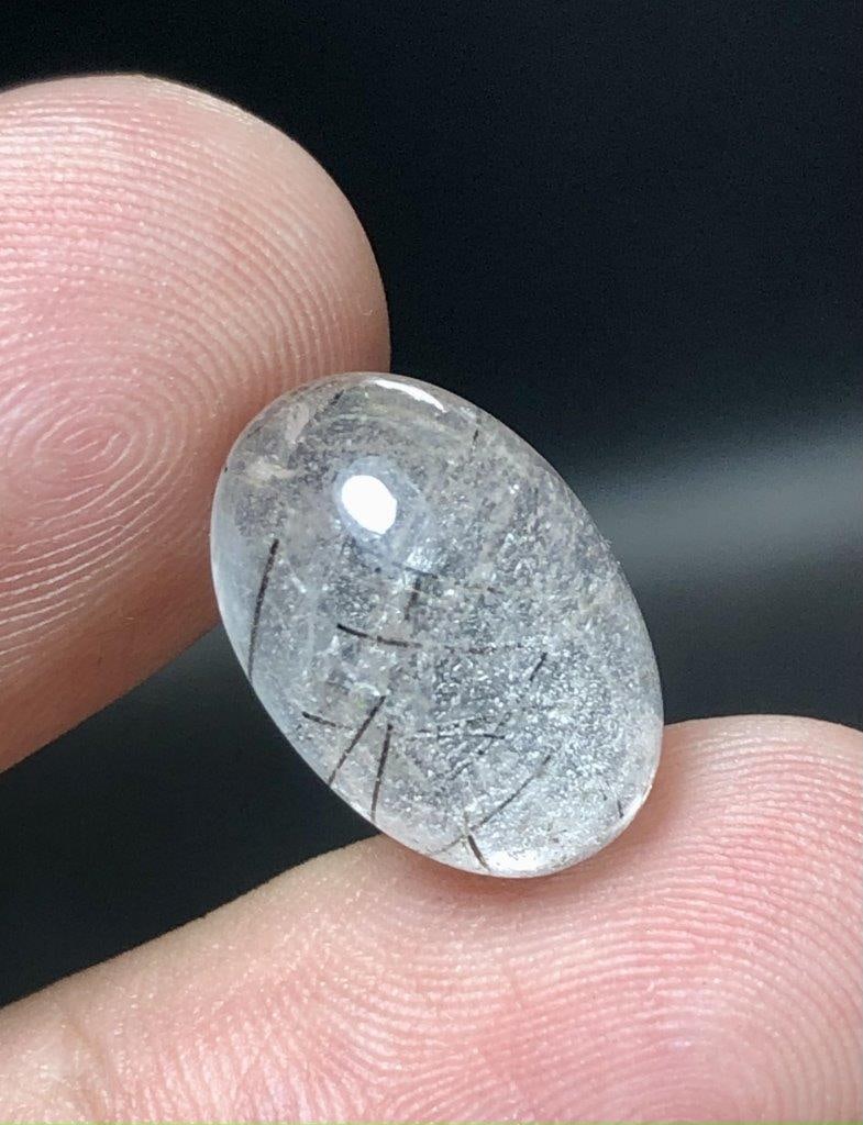 6 Carats Rutiled Quartz Cab: 6 Carats Rutiled Quartz CabShipping: