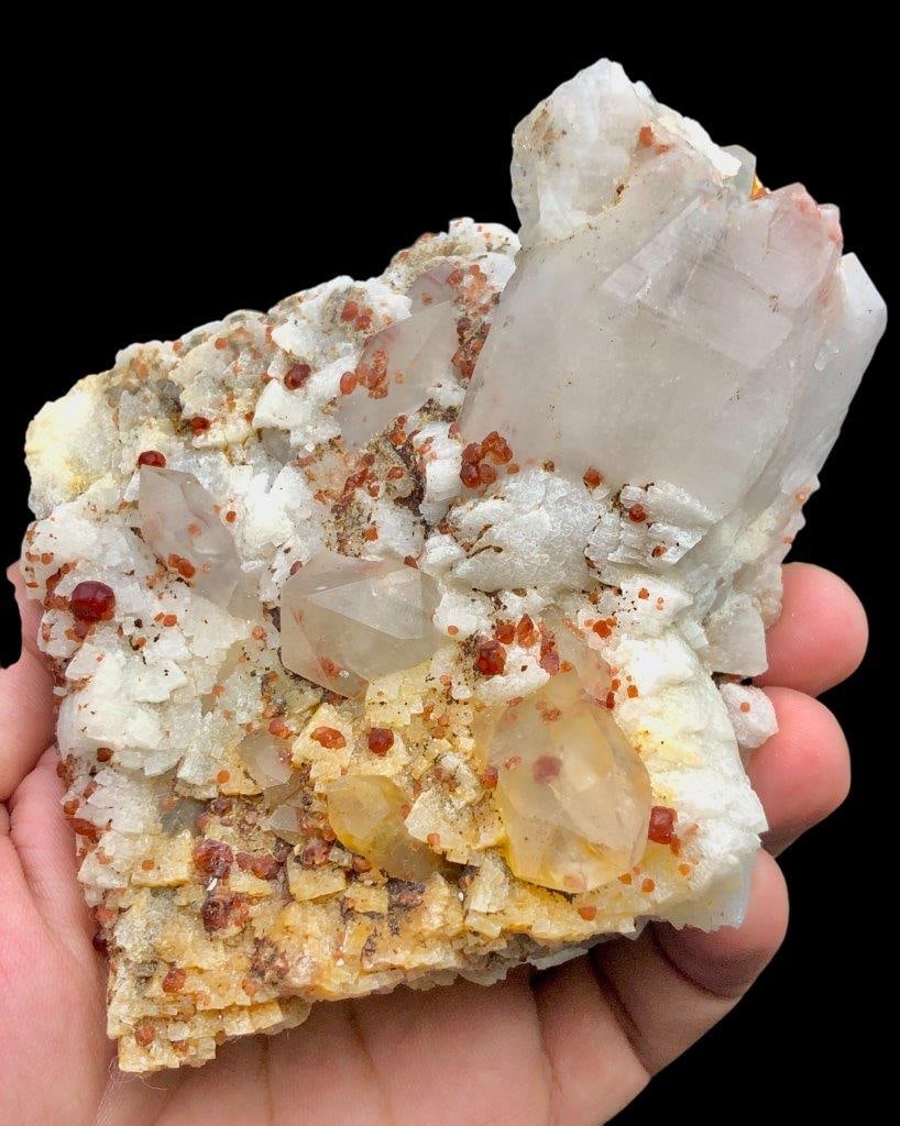 Natural Garnet Cluster Combined With Quartz - 120X100X70 mm (1 of 6)