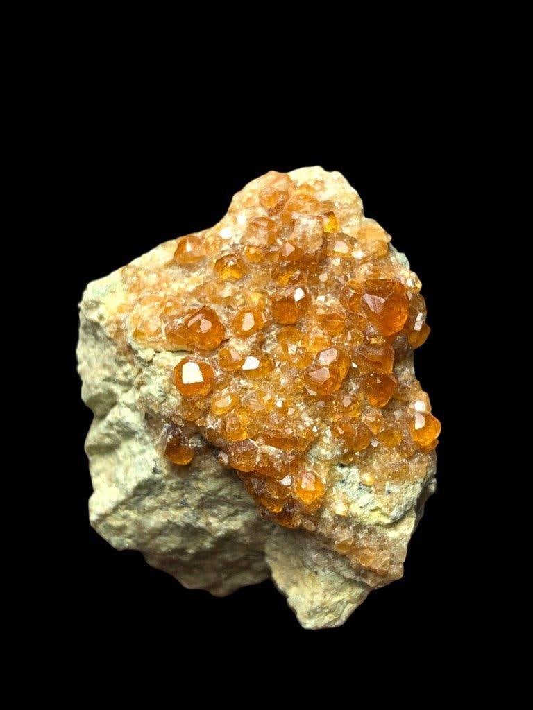 Hessonite Garnet Cluster On Matrix Specimen: 30 Grams Mineral Specimen from Pakistan (1 of 3)