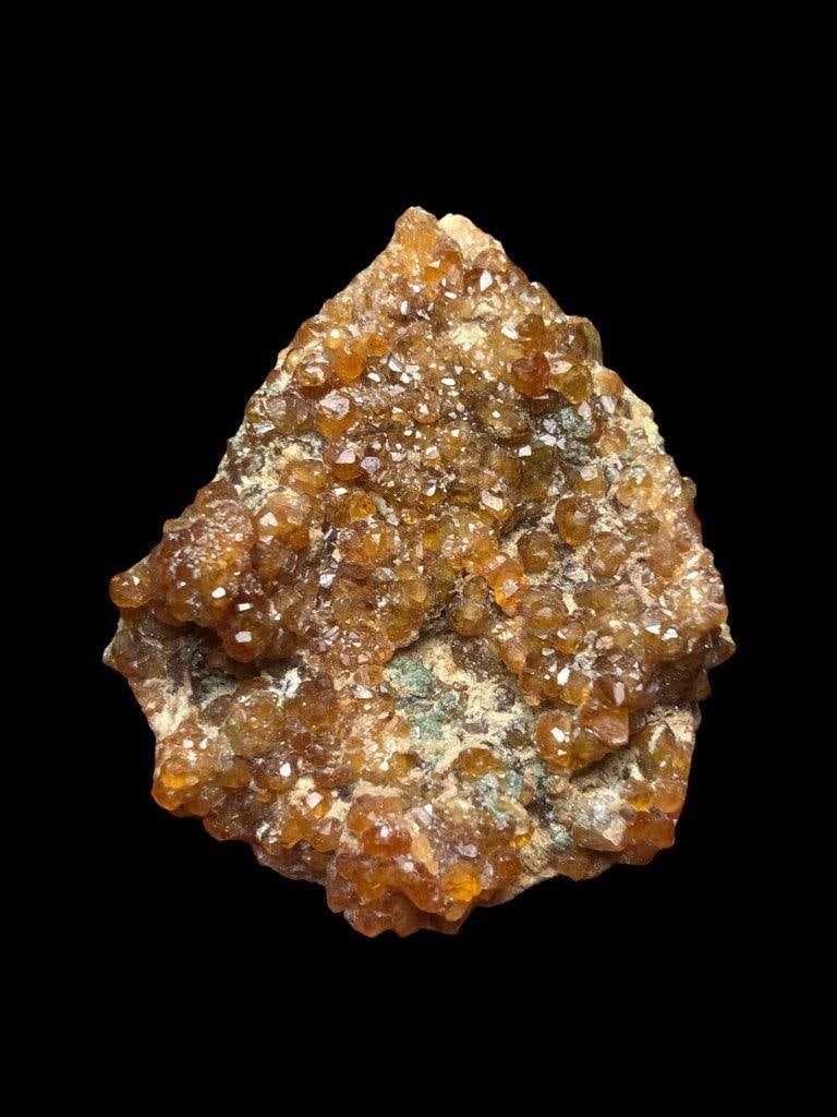Hessonite Garnet Cluster On Matrix Specimen: 20 Grams Mineral Specimen from Pakistan (1 of 2)