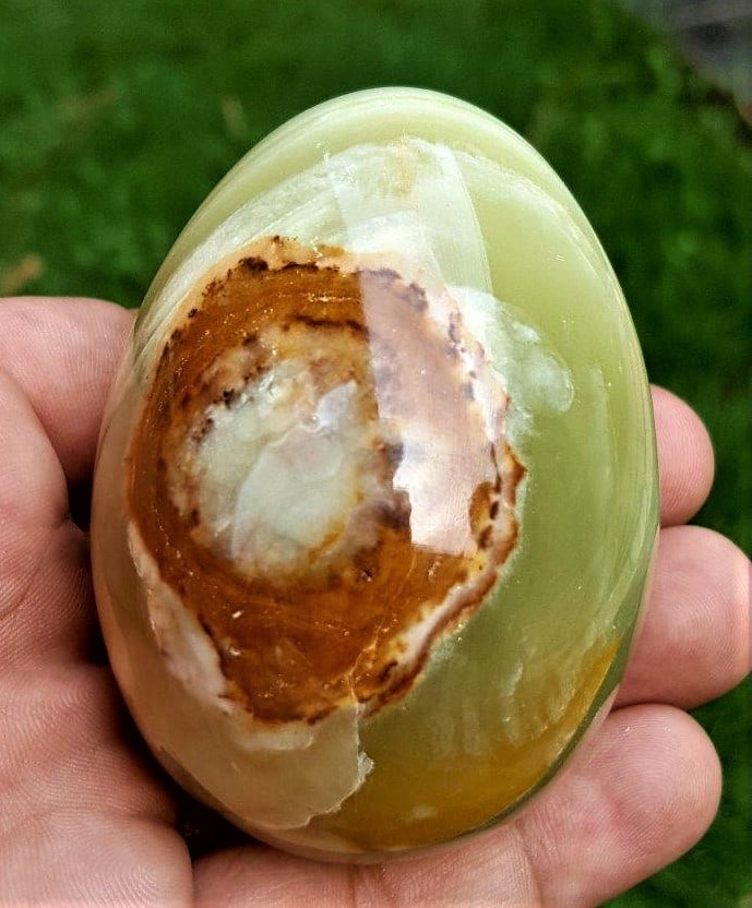 Multi Colored Onyx EGG - 252 Grams - 3