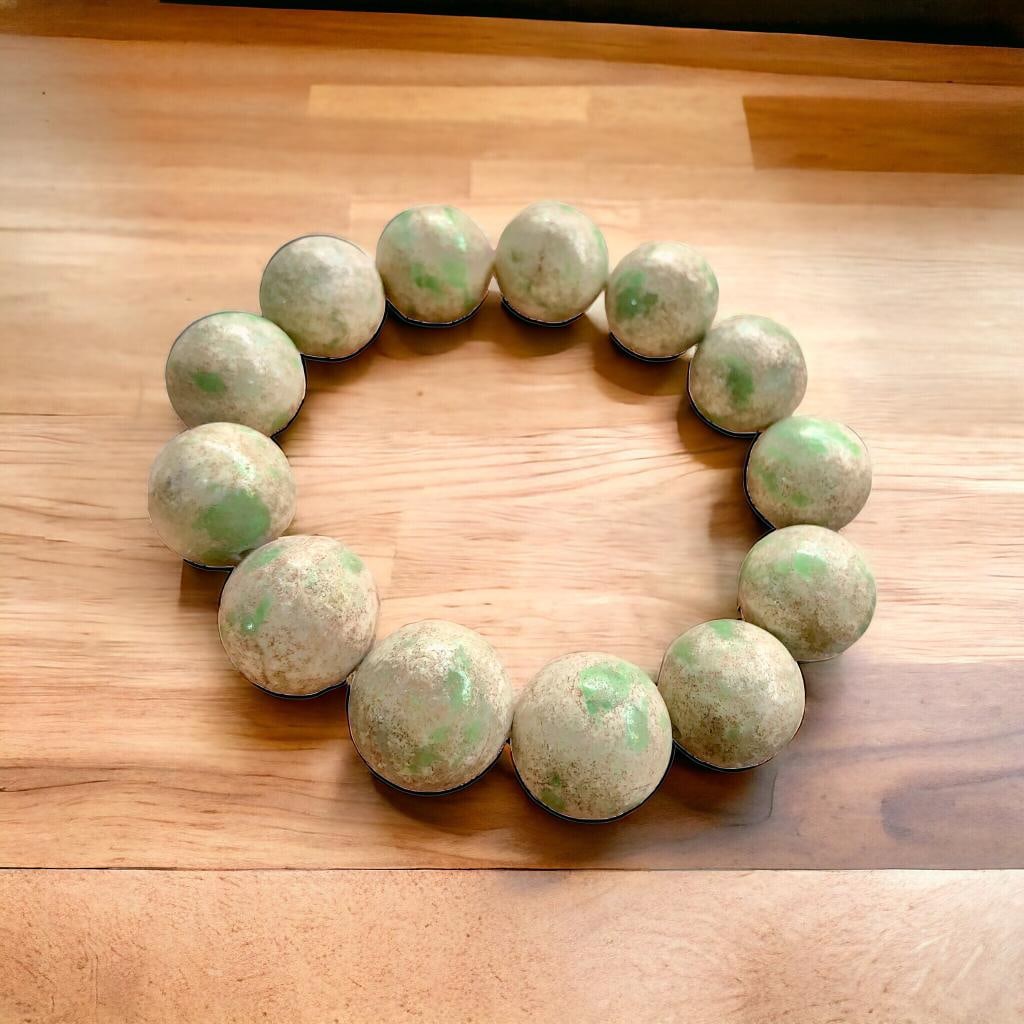 Aventurine Handmade Beaded Stretchable Charm Bracelet (1 of 2)