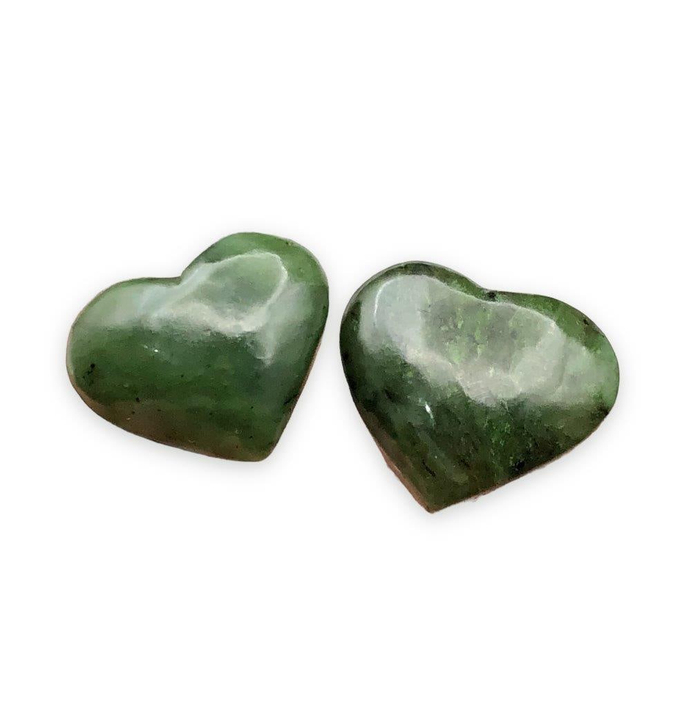 Nephrite Jade Healing Heart Paired: Nephrite Jade Healing Heart PairedShipping Rate: $23.00 .shipping rates are determined by Parcel weight and destination.Combined shipping: We offer combine shipping on multiple items purchased to