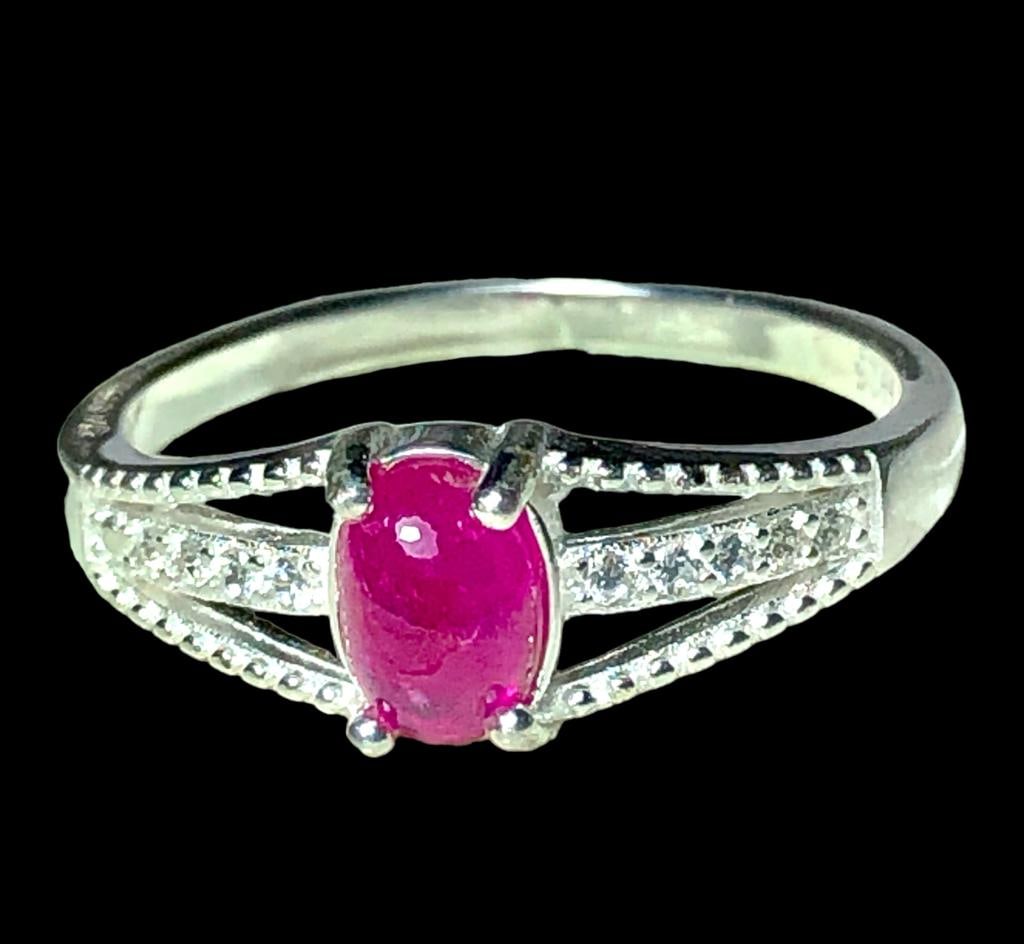 Natural Unheated Untreated Ruby Ring Afghanistan Ruby - 3