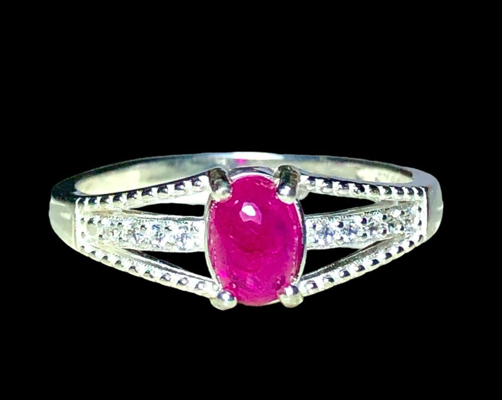 Natural Unheated Untreated Ruby Ring Afghanistan Ruby - 6