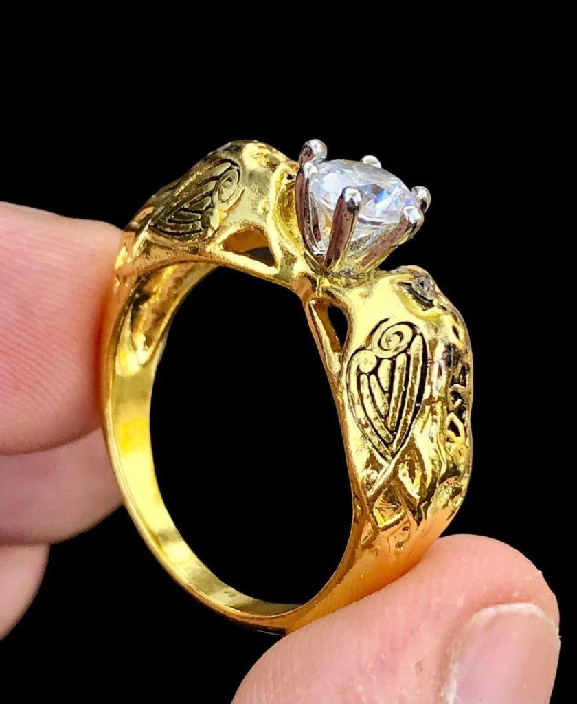Gold Plated Copper Ring: Gold Plated Copper Ring FREE SHIPPING Shipping rates are determined by Parcel weight and destination.